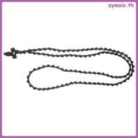 ราคา สร้อยคอคริสเตียน สีดำ มีจี้ไม้กางเขนและสายเชือก (42329355833)