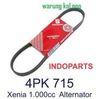 ราคา สายพานซี่โครง 4PK 715 Xenia 1000cc ไดชาร์จใหม่ INDOPARTS 4pk715 พัดลม 9004A-91017 1000 cc (58052350727)