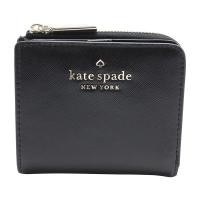 ราคา แท้ 100% Kate Spade Small L-zip bifold wallet กระเป๋าเงินใบสั้นสีดำ (21604629406)