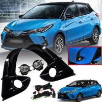 ราคา ไฟตัดหมอก ไฟสปอร์ตไลท์ ดวงไฟ LED รุ่น โตโยต้า ยาริส เอทีฟ TOYOTA YARIS ATIV ปี 2020 - 2022 พร้อมครอบ สีดำเงา และชุดสายไฟ (42424425069)