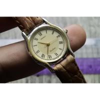 ราคา นาฬิกา Vintage มือสองญี่ปุ่น Seiko Exceline 1221 0160 Roman Numeral Dial ผู้หญิง ระบบ Quartz ทรงกลม 24mm ใช้งานได้ปกติ (29868161508)