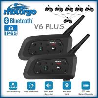 ราคา V6 plus บลูทูธหมวกกันน็อครถจักรยานยนต์ชุดหูฟัง Intercom พร้อม 1200M BT Interphone Communicator สําหรับ 6 ผู้ขับขี่กันน้ํา (27512624865)