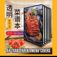 ราคา A4 restoraan cafe ใสใสเมนูกระเป๋าปก/ปก buku เมนู kudai (18683936997)