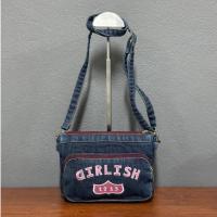 ราคา Girlish No.279 กระเป๋ายีนส์สะพายข้าง Girlish รุ่น Girlish 1213 ลิขสิทธิ์แท้ (28474987228)