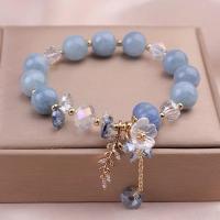 ราคา กำไลข้อมือหินนำโชค อความารีน หินมงคล สายมู สร้อยข้อมือ สีฟ้า ของขวัญวันเกิด หินนำโชค (22633126891)