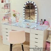 ราคา Koncept Furniture โต๊ะเครื่องแป้ง 150 ซม. พร้อมกระจกโค้ง 52 ซม. รุ่น Vanity สีขาว แบรนด์ KONCEPT FURNITURE (56905639513)
