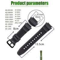 ราคา สายนาฬิกาข้อมือcasio 18มม. สําหรับ Casio AQ-S810W S800 MRW-200 W735 752H อุปกรณ์เสริม (42928478352)