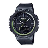 ราคา Casio Baby-G นาฬิกาข้อมือผู้หญิง สายเรซิ่น รุ่น BGS-100-1A - สีดำ (450626977)