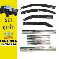 ราคา ชุดแต่ง Fortuner 2005-2014 กันสาดสีดำ,ชายบันได (2916016341)