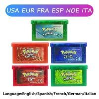 ราคา GBA เกม Pokemon Series 32 บิตวิดีโอเกมตลับหมึกคอนโซลการ์ด Pokemon Emerald Ruby FireRed LeafGreen Sapphire หลายภาษา (52958615314)
