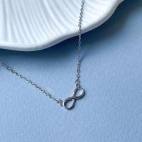 ราคา สร้อยคอเงินแท้ S925 สร้อยคออินฟินิตี้ Infinity Necklace (23369650553)