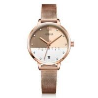 ราคา Julius นาฬิกาแฟชั่นเกาหลีของแท้ % ประกันศูนย์ไทย นาฬิกาข้อมือผู้หญิง สายสแตนเลส รุ่น Ja-1100 (2521096137)