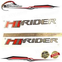 ราคา sticker HI-RIDER 1 ชุด 2 ชิ้น สติ๊กเกอร์ HI-RIDER ติดรถ ford ranger แดงเทาขอบดำ (ตามรูป) v.4 (25824358999)