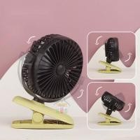 ราคา พัดลมไซส์มินิหนีบขอบโต๊ะ/หนีบรถเข็นเด็ก/พัดลมตั้งโต๊ะ ลมแรง ปรับแรงลมได้ ชารจ์usb สุ่มสี (20079840384)