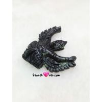 ราคา หินแกะสลักครุฑหยกดำ#หยก/Jade (5378286376)