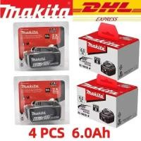 ราคา 100% แบตเตอรี่แท้ 18V 6Ah สำหรับเครื่องมือไฟฟ้ารุ่น Makita BL1830 BL1830B BL1840 BL1840B BL1850 BL18 (50701247104)