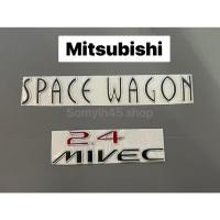 ราคา LOGO โลโก้SPACE WAGON 2.4 MIVEC ติดรถยนต์ #สติ๊กเกอร์ติดรถยนต์ #เพลทแต่งรถ#Logo Sticker (11257925275)