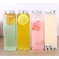 ราคา ขวดพลาสติก PET ขนาด 380ml. และ 500ml. มีฝาสีเงิน แบบเจาะรูและไม่เจาะรู ขวดใส่ชาผลไม้สด พร้อมส่งในไทย #C189 (42407943845)