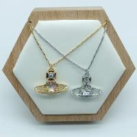 ราคา Fire Color Pentagram Necklace for Girls New High Quality Accessories Gold Pentagram Glass Saturn Necklace for Girls (21386453059)