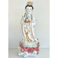 ราคา พระโพธิสัตว์กวนอิมปางประทานพร งานกระเบื้องปังเคย สูง 24 นิ้ว (47357545516)