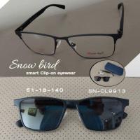 ราคา SNOWBIRD EYEWARES รุ่น SN- CL9913 กรอบแว่นตา พร้อมคลิปออนกันแดด Polarized lens (21743841533)
