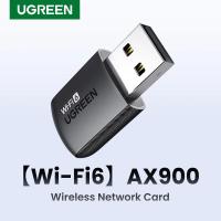ราคา UGREEN อะแดปเตอร์ WiFi WiFi6 AX900 5G & 2.4G Dual Band Dongle สําหรับ PC แล็ปท็อป Wifi เสาอากาศ USB Ethernet Receiver อะแดปเตอร์เครือข่าย (43920739993)