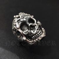 ราคา แหวนกะโหลกเงินแท้ รูปร่างมนุษย์ Sterling Silver 925 NSRG852 (46958220230)
