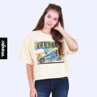 ราคา (ของแท้100%) เสื้อยืดแขนสั้น Wrangler ผู้หญิง รุ่น WR W172F107 สีเหลือง (L) (18963833026)