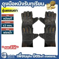 ราคา ถุงมือรับทุเรียน ถุงมือหนังรับทุเรียน รุ่นธรรมดา *สุ่มสี* (29912400922)