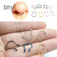 ราคา Bhy จิวจมูกปลอม แบบห่วง รูปตัว C ไม่ต้องเจาะ เครื่องประดับแฟชั่น สําหรับผู้หญิง (18620757470)