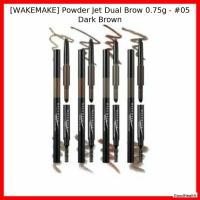 ราคา [WAKEMAKE] Powder Jet Dual Brow 0.75g - #05 Dark Brown / Korean Brow Powder / Dual-ended Applicator โดย GoodHealth (56905922457)