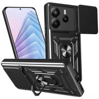 ราคา เคสแหวนเลนส์เกราะ Xiaomi RedMi Note 14 4G - Shield Stand Kickstand Cover Casing PC TPU Shock Proof Soft Armor Camera Protector Guard Rugged n144g (41820579855)