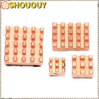 ราคา SHOUUY 4PCS Cooling Heat Sink, การกระจายความร้อนโปรไฟล์ต่ําฮีทซิงค์ทองแดงบริสุทธิ์, ติดตั้งง่ายทองแดงฮีทซิงค์ชุดสําหรับ Raspberry Pi 4B 1G 2G 4G ระบายความร้อนอิเล็กทรอนิกส์ (26544551611)