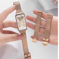 ราคา Stainless Steel Strap For สาย Huawei Band 11 pro Strap Metal Huawei Band 11 สาย Wheat สาย Huawei Band 10 Strap Slim Elegant สาย Huawei Band 7/8/9/10/ Huawei Band 11 pro สาย Huawei Band 9 Strap Huawei 