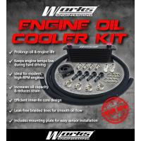 ราคา Works engineering 13 roll Universal Engine Oil Cooler Kit (New Kit) ชุดออยคูลเลอร์เครื่องยนต์ (15160550819)