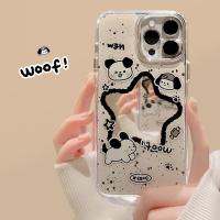 ราคา น่ารัก Puppy Star กระจกเคสโทรศัพท์สําหรับ Huawei Pura 70 Pro Plus Ultra P60 P50 P40 P30 Pro Mate 70 60 50 40 30 Pro Plus 50E 40E 30E Pro กันกระแทกปกอ่อนชุบกรอบปลอก (27923320525)