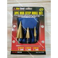 ราคา Am Tech ดอกเจาะคว้านรู Step Drill ชุบไทเทเนียม ยกชุด 3 ดอก 5/9/15 Step (13741453664)