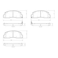 ราคา ผ้าดิสเบรคหน้า TOYOTA DYNA BU60 BU80 BU100 BU200 HINO DUTRO XZU304 XZU402 XZU600 (28687280395)