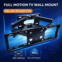 ราคา VESA 400 x 600 Telescopic LED LCD TV Bracket สําหรับ 32 40 42 50 55 65 70 นิ้วขายึดผนังแขนคู่หมุนเอียงปรับโลหะเหล็ก Monitor (42279648977)