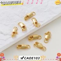 ราคา CAOE 1 ชิ้น Lobster Clasp, 14 พัน/18 พัน DIY เปิดกระโดดแหวน, Snap Hook Gold Plated ทองเหลืองอุปกรณ์เสริมโซ่สร้อยข้อมือเครื่องประดับทํา (48858497411)