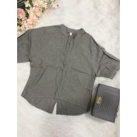 ราคา เสื้อลินินสีเทาใส่สบาย (8421330881)