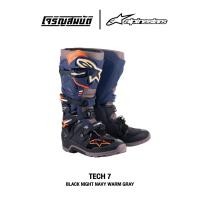 ราคา Alpinestars รองเท้าวิบาก (บูท) รุ่น TECH 7 ENDURO DRYSTAR สี BLACK NIGHT NAVY WARM GRAY (22964462658)