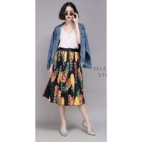 ราคา กระโปรงสั้นลายสับปะรด (887416563)