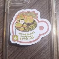 ราคา สติ๊กเกอร์เครื่องดื่ม Emotional Support - สติ๊กเกอร์ชาดื่มกบสุดน่ารักและสนุกสนาน (57207412468)