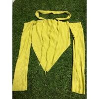 ราคา เสื้อปาดไหล่สีเขียวมะนาว (20887065883)