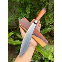 ราคา มีดเหน็บ E-nep เหน็บใบข้าว Machete กรุข่า Kukri Camp มีดเดินป่า ใบ 7.3” ใบผาน ตีร้อนชุบแข็ง ผิวขัด คอเลส ด้าม-ฝักไม้พยูง (22524323158)