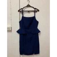 ราคา เดรสสีกรม งานป้าย Frazier size m (23746593544)
