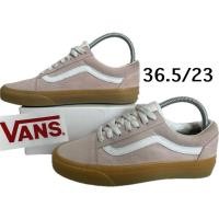 ราคา รองเท้า ผ้าใบ ตำหนิด้านในลอก sneaker มือสอง ขายตามสภาพ รองเท้าหนังกลับสีชมพู VANS OLD SKOOL เบอร์36.5/23CM (53452290008)