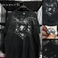 ราคา เสื้อยืดมือสองลายมันส์ เสื้อวินเทจสตรีทแฟชั่น size L (40562629475)
