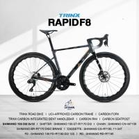 ราคา New TRINX Rapid F8 EVO เกียร์ไฟฟ้า Shimano 105 Di2 12speed จักรยานเสือหมอบเฟรม ตะเกียบ แฮนด์ หลักอาน และล้อคาร์บอน (41511258429)